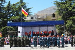 Военный парад в Цхинвале. Фото. часть I 