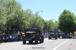 Военный парад в Цхинвале. Фото. часть II