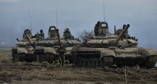 Российские военные в Южной Осетии вышли на крупные полевые учения