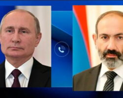 Главы РФ и Армении провели телефонный разговор